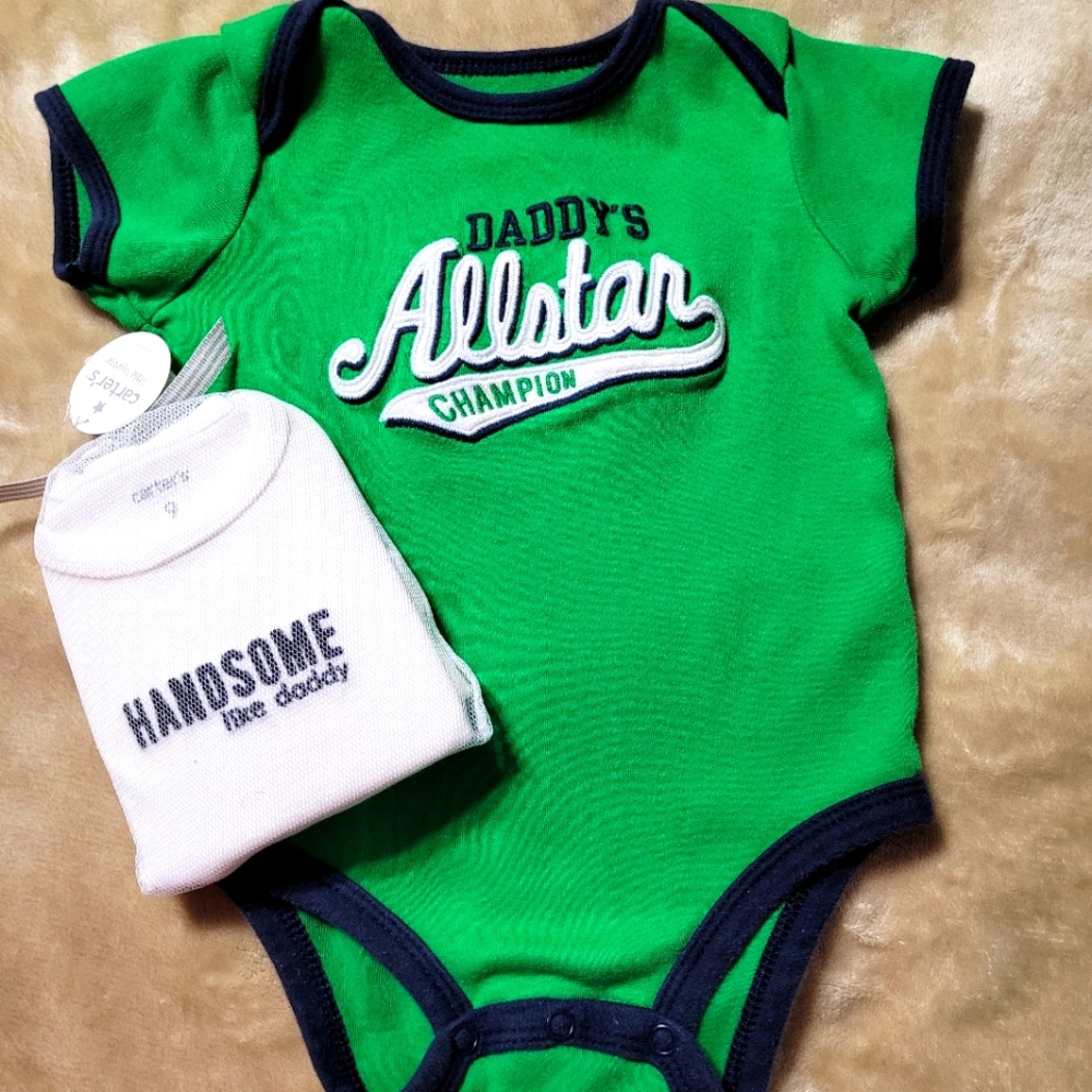 2 Carter's "Daddy" onsies - 6-9m